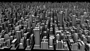 MEL Generated Cityscape by CGZool